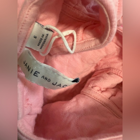 Janie And Jack Quilted Hearts Pink Dress Size 6 - Picture 6 of 6